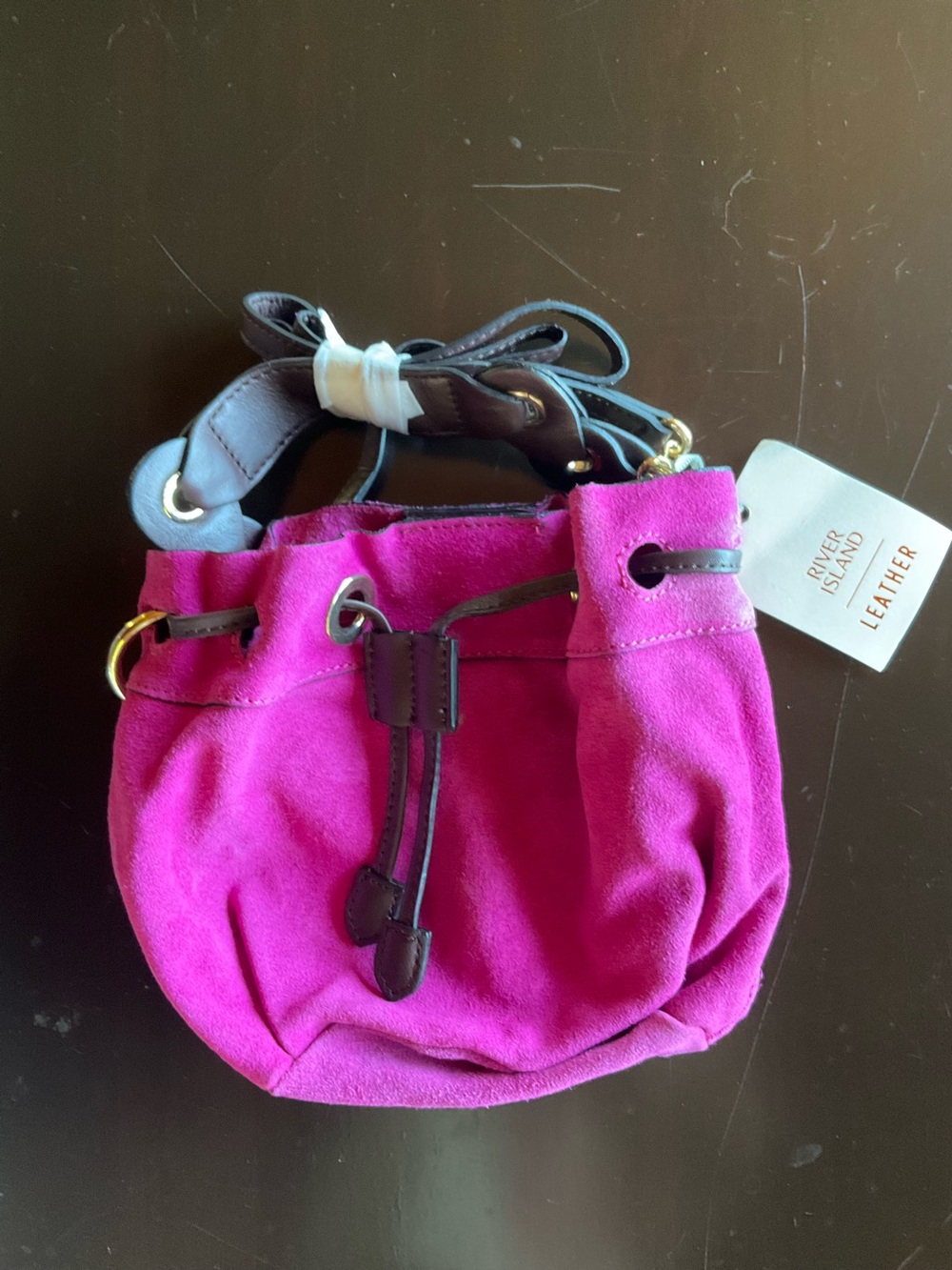NWT Suede Pouch Bag